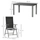 image 5 of Outsunny 7 Piece Garden Dining Set, Outdoor Table and 6 Chair