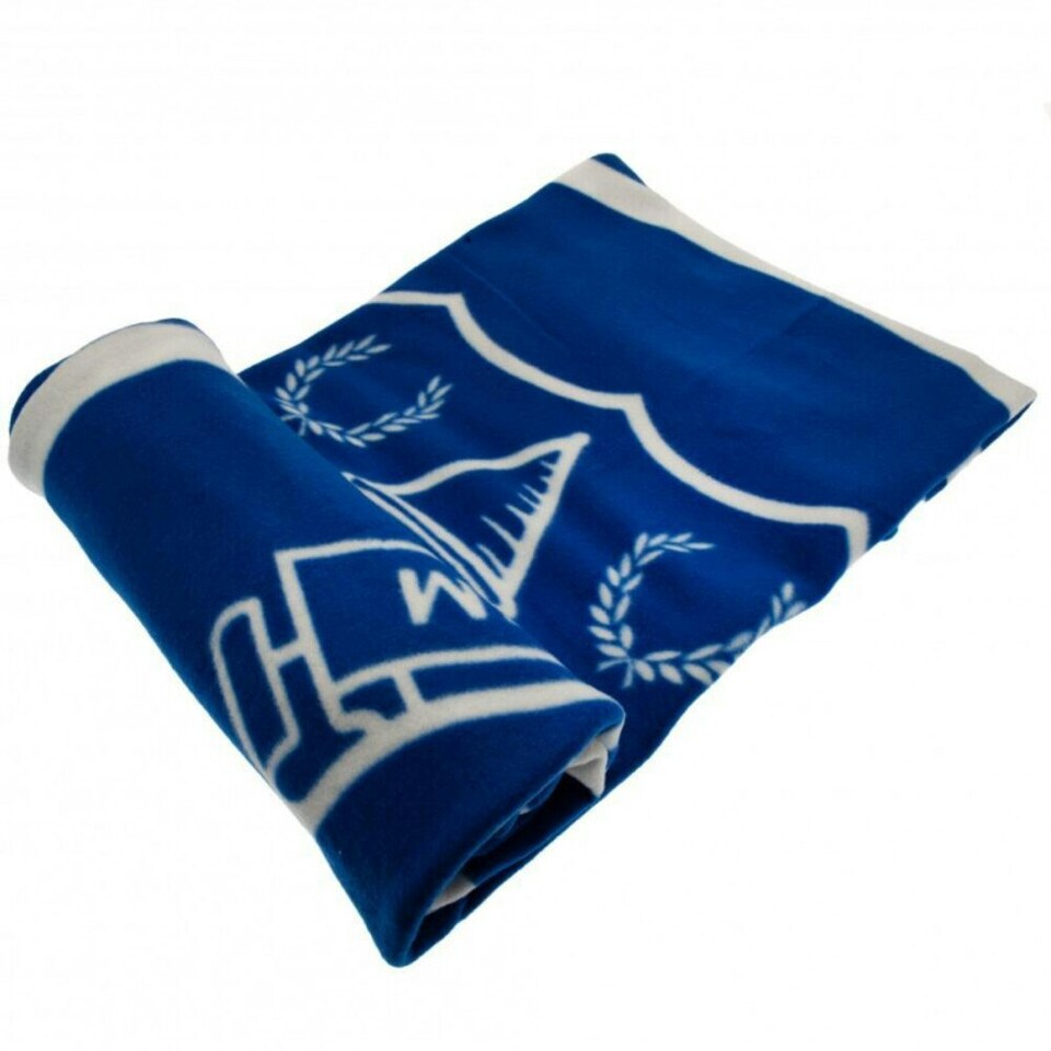 image 1 of Everton FC Fleece Pulse Blanket - Blue/White - One Size