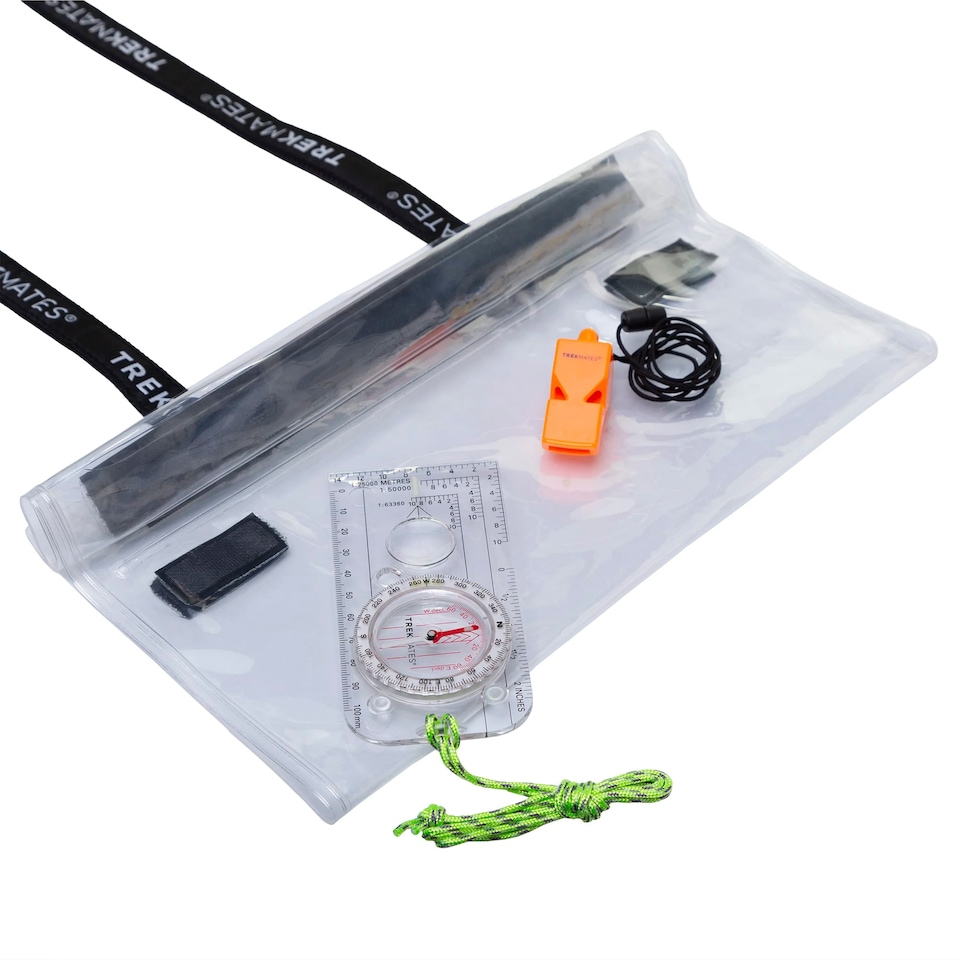image 1 of Dry Map Case Set Waterproof Hiking Walking Navigation Outdoor Kit | White | White | 1