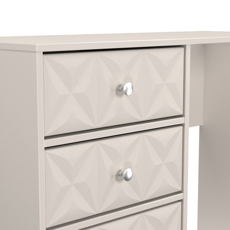 image 1 of Toledo 4 Drawer Vanity in Kashmir Matt (Ready Assembled) | Cream | Kashmir Matt