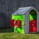 image 3 of 1.09m Grey & Green Kids Indoor Outdoor Plastic Wendy House Magical Playhouse