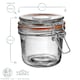 image 3 of Argon Tableware Glass Storage Jars - 350ml - Orange Seal - Pack of 3