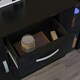 image 5 of Vida Designs Astro 2 Door 3 Drawer LED Sideboard Buffet Cabinet Storage, Black