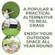 image 4 of 25mm Artificial Grass - 5m x 9m  - Natural and Realistic Looking Fake Lawn Astro Turf | Green | 5M x 9M | 1