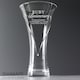 image 1 of Personalised Ruby Anniversary Large Hand Cut Diamante Heart Vase Clear