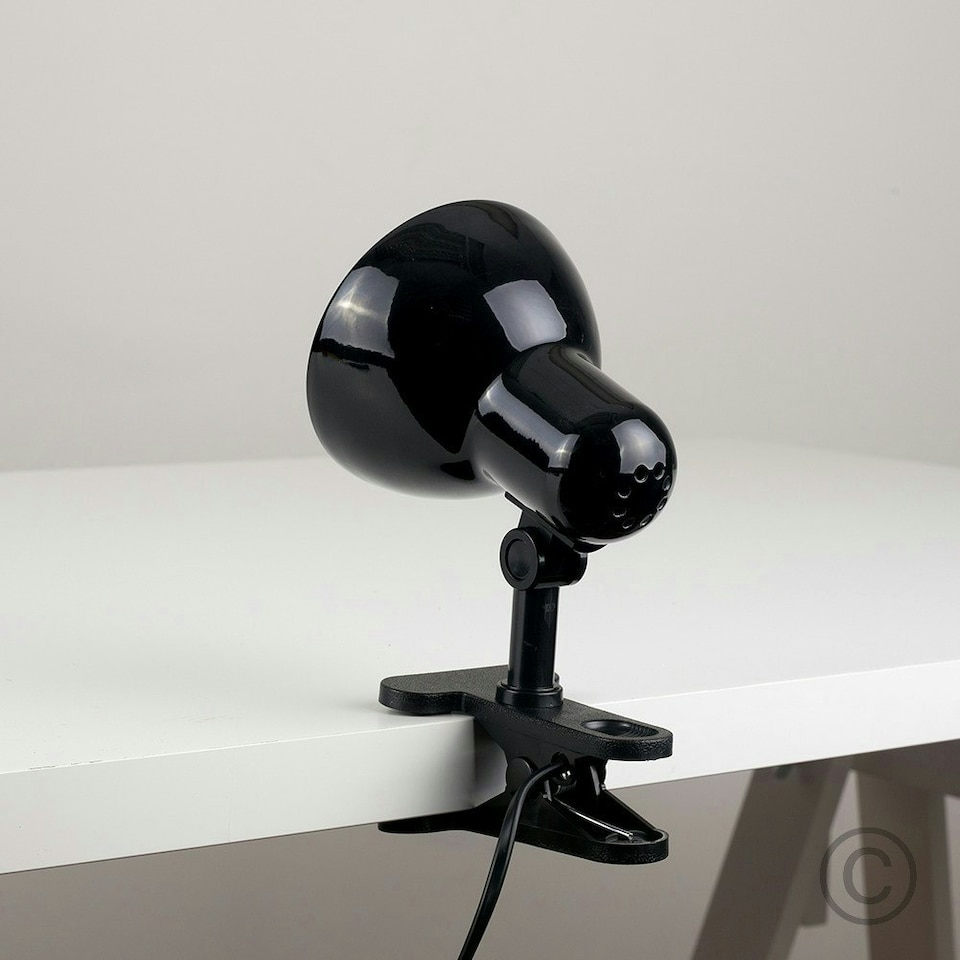 image 1 of ValueLights Tasca Adjustable Clip On Black Clip Spotlight