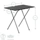 image 3 of Harbour Housewares Wooden Folding Desk & Chair Set - Silver/White