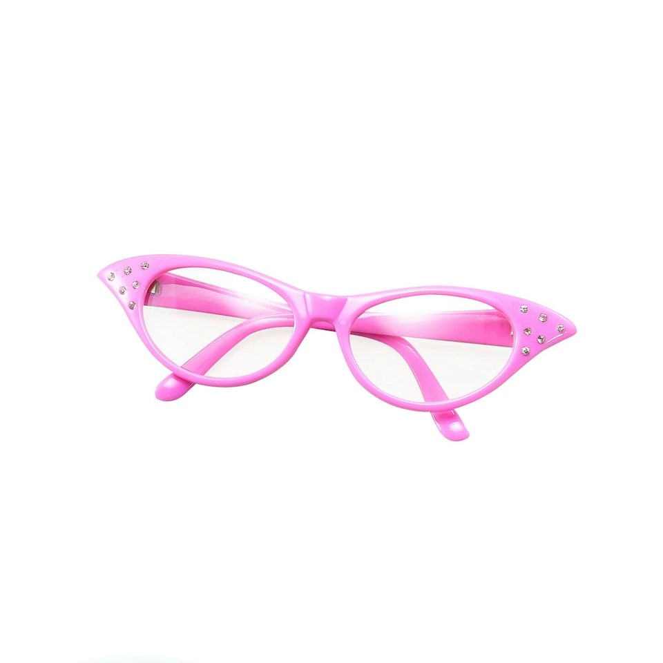 image 1 of Bristol Novelty Womens/Ladies 50s Female Glasses - Pink - One Size One Size