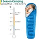 image 2 of Mummy Sleeping Bag - Blue