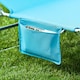 image 9 of SoBuy Sun Lounger Reclining Garden Chair with Pillow and Side Pocket, Turquoise, 76.8x24.8x31.9 inches, 5.69 kg - OGS35-B