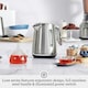 image 2 of Sage The Soft Top Luxe Quiet Electric Kettle, Fast Boil, Opens Softly, Elegant Design - 1.7 L Capacity, Cordless, 2400 W - Brushed Stainless Steel