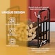 image 7 of Outsunny Firewood Log Rack Fireplace Log Holder w/ Handles Outdoor Indoor Black