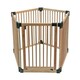 image 5 of Bettacare Wooden Dog Pen, Pentagon, 5 x 80cm, Natural Wood, 76cm High, Dog Pen for Pets Dogs and Puppy, Dog Playpen Cream