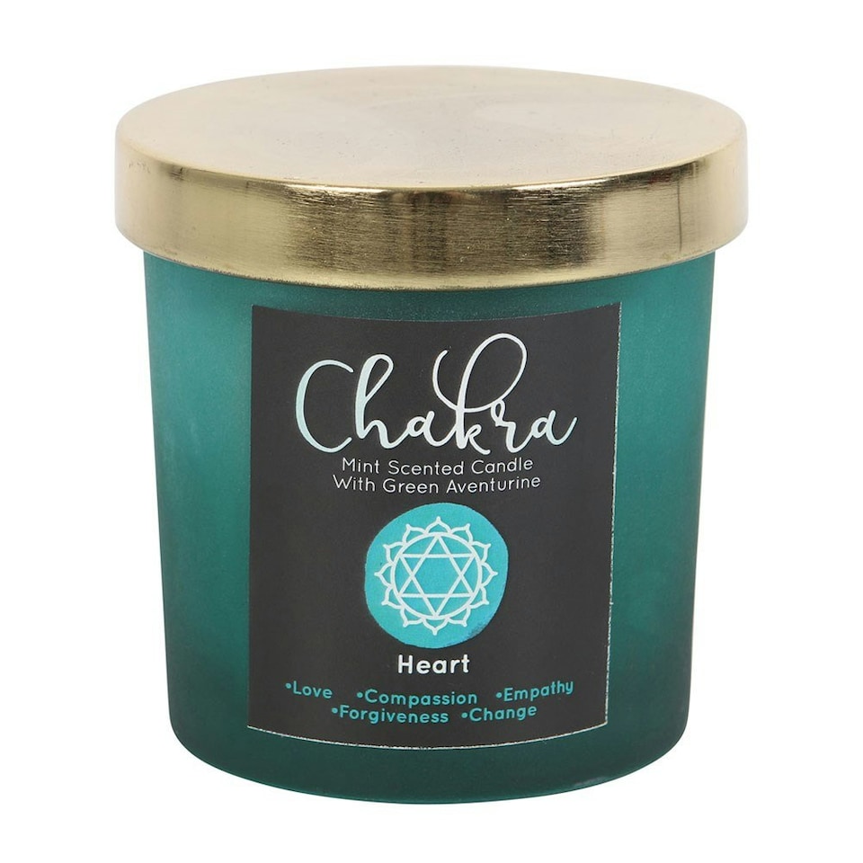 image 1 of Something Different Mint Heart Chakra Scented Candle - Teal - One Size