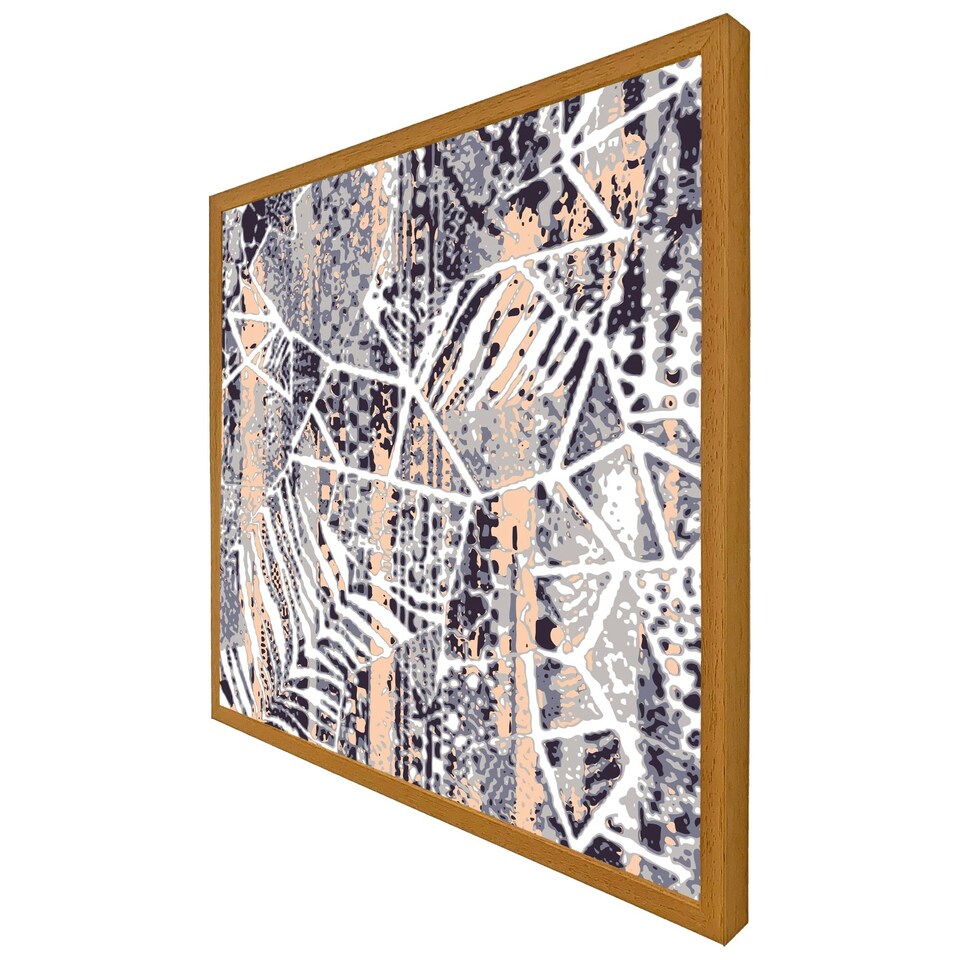 image 1 of Grunged print (Picture Frame) White | M