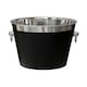 image 3 of Black Enamel Champagne Bucket