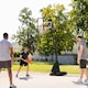 image 2 of SPORTNOW Adjustable Basketball Hoop with Weighted Base, 2.4-2.9m, Black