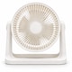 image 2 of EMtronics 9" Turbo Table Fan with 115° Tilt, 3 Speeds & Quiet Operation - White