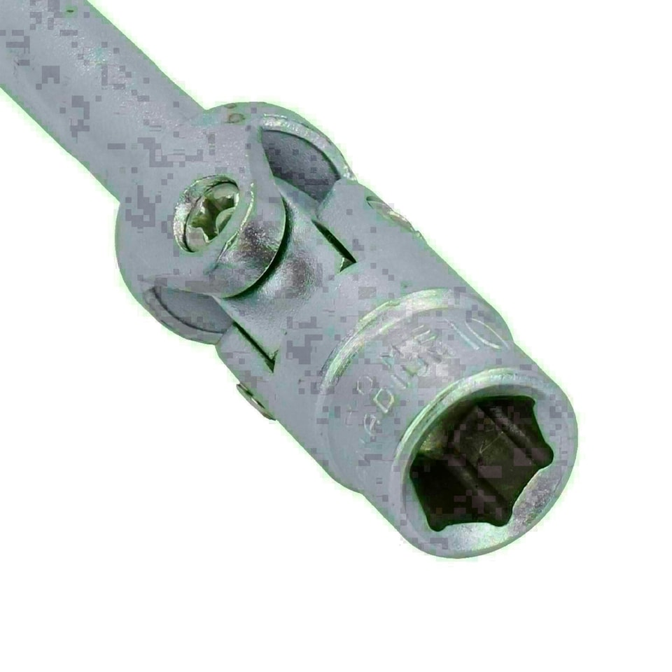 image 1 of 10mm Metric UJ Universal Joint T Bar Sockets Spanner Nut Spinner Wrench