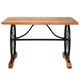 image 2 of Interiors by Premier Distinctive Sturdy Acacia Wood Dining Table For Livingrooms, Unique Rectangular Wooden Table For Patio Brown