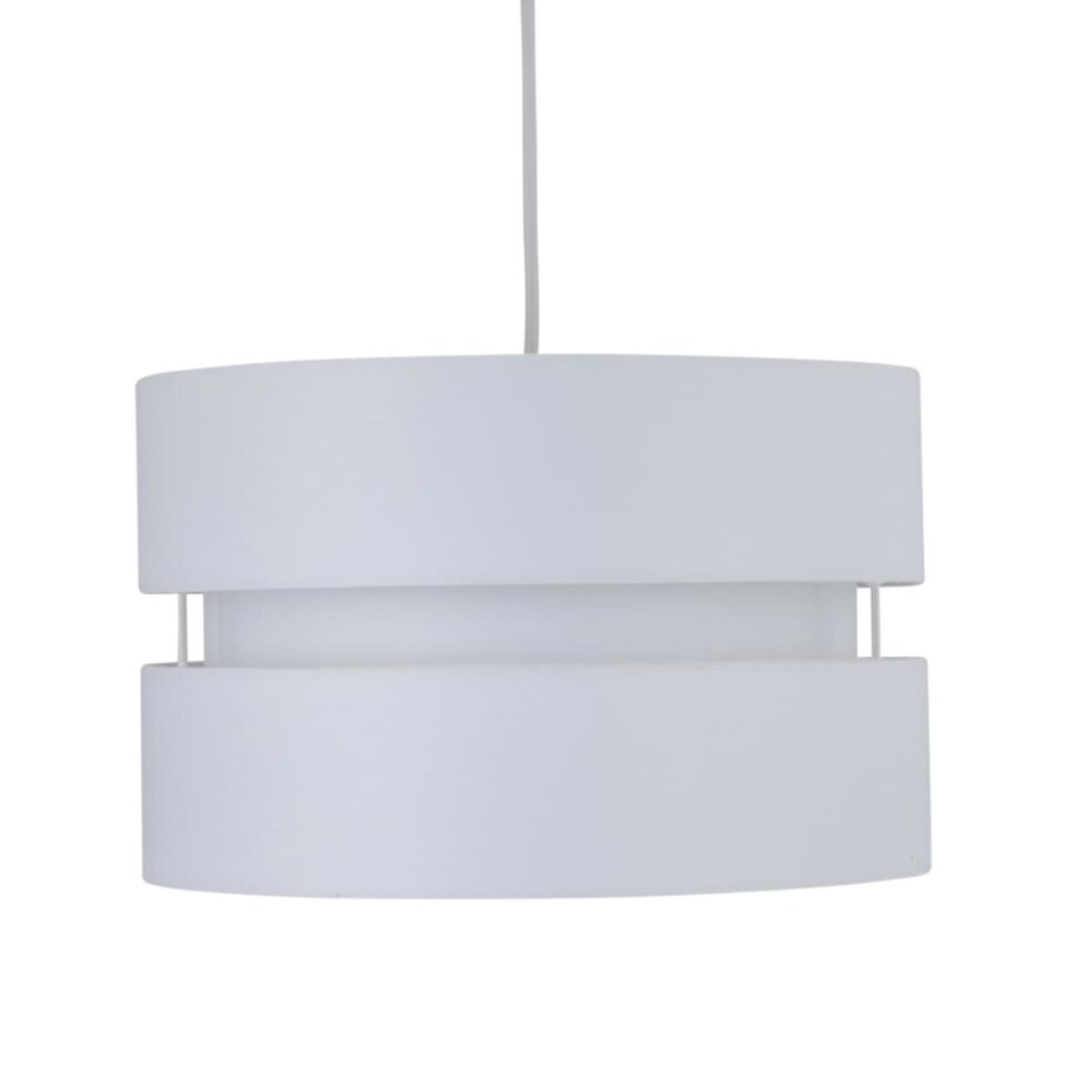 image 1 of Pair of White Layered Easy Fit Light Shades | White | Large | 2