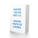 image 2 of 40 Years Old Maybe Math Is Wrong Cheeky Funny Birthday Card