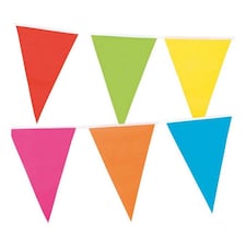 &#8206;Boland Triangle Party Banner - Multicoloured - One Size