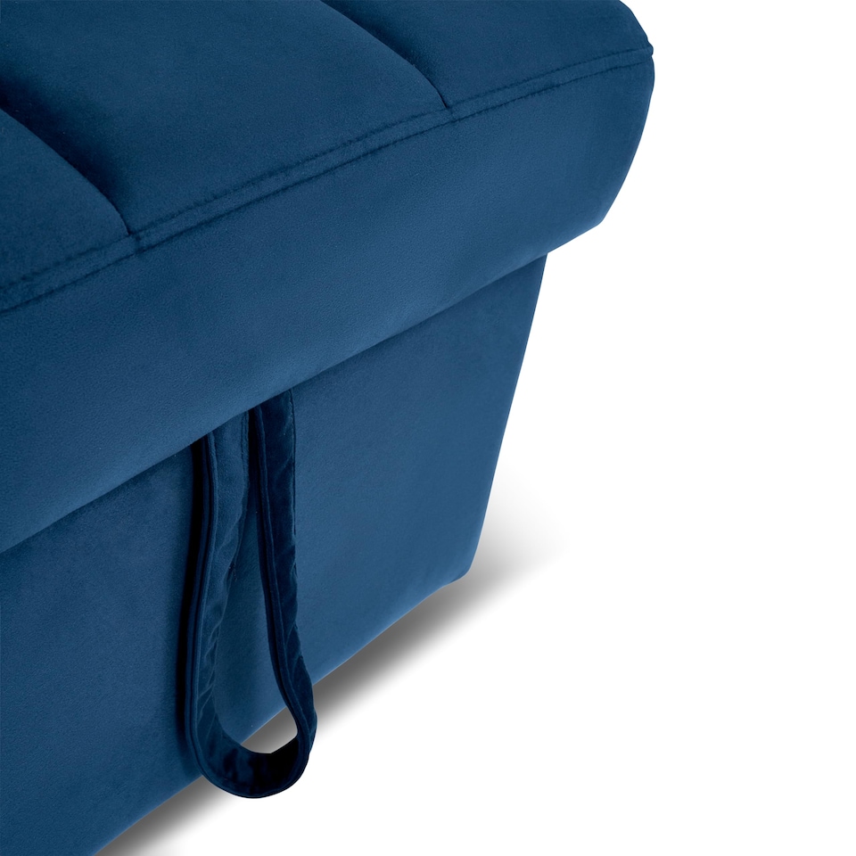image 1 of Bargainia Milo 3 Seater Velvet Corner Sofa Bed Living Room