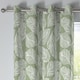 image 2 of Fusion Matteo Eyelet Curtains Green