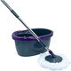 image 1 of Calitek 360° Rotating Spin Mop and Bucket Set with 2 Microfibre Heads Grey