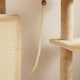 image 8 of PawHut Cat Tree for Indoor Kittens, 132cm Cat Tower with Scratching Posts and Pad, Bed, House, Jumping Platform, Grooming Brush, Toy Balls, Anti-Tip Kit, Cat Climbing Frame, Beige