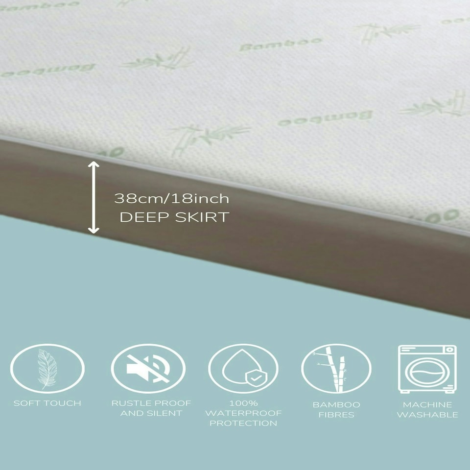 image 1 of Protector Bamboo Single Waterproof Protector