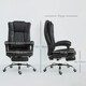 image 7 of Vinsetto Executive Office Chair Computer Desk Chair for Home w/ Footrest, Black