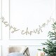 image 1 of Glitter 'Merry Christmas' Card Banner 2m