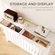 image 3 of HOMCOM Large Radiator Cover with Drawers and Vertical Slats