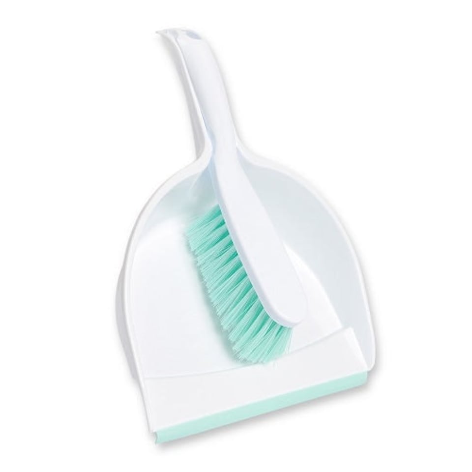 Tessuto Plastic Dustpan & Brush White