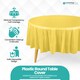 image 3 of Disposable Plastic Table Cover, Waterproof Tablecloth - 84 Inch