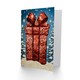 image 2 of Sequin Wrapped Gift Present Winter Snowflakes For Her Woman Christmas Card