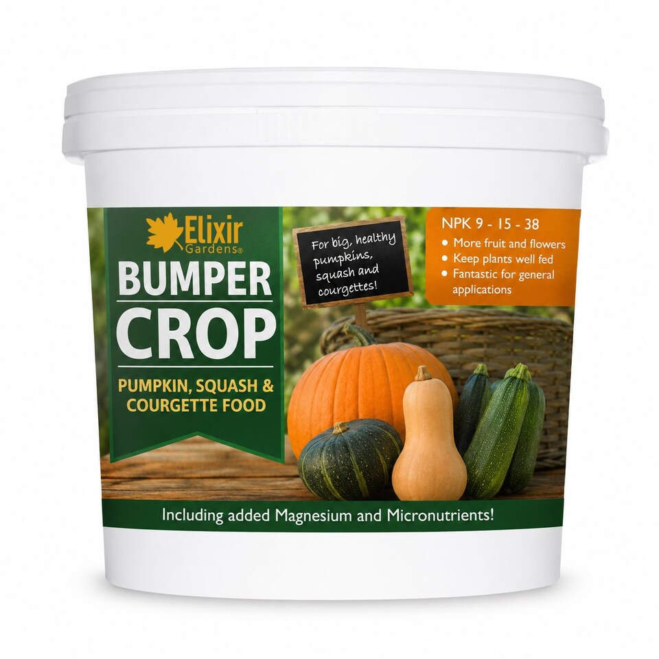 image 1 of Elixir Gardens Pumpkin, Courgette & Squash Fertiliser | 1kg Tub