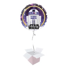 Star Wars R2-D2 Round Foil Helium Balloon - Inflated Balloon in a Box