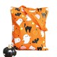 image 1 of Sweet and Spooky Ghost Print Polycotton Tote Bag Orange
