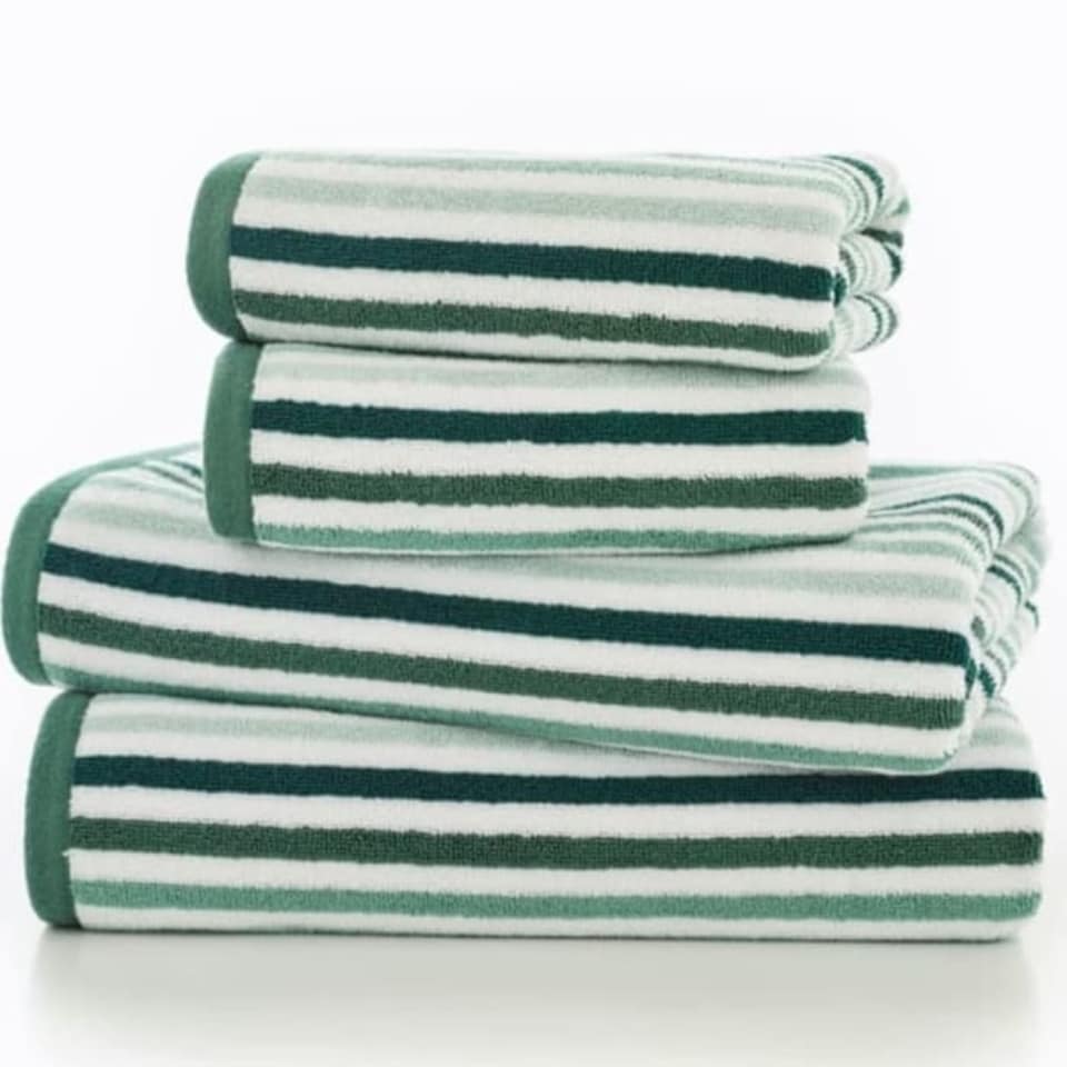 image 1 of Luxury Bliss Linear Stripe Cotton Towel
