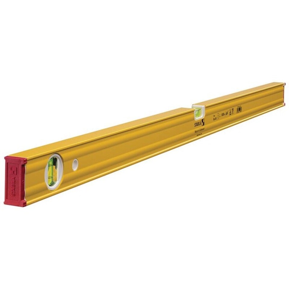 Stabila 80 As Single Plumb Box Section Spirit Level - Multi Colour - 19168 100cm