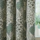 image 4 of Wylder Ophelia Jacquard Floral Room Darkening Pencil Pleat Curtains | Green