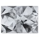 image 1 of Black & White Geometric Grunge Pattern Glass Chopping Board | Multi