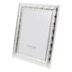 image 3 of Classic Rectangular Silver Plated Metal 5 x 7 Picture Frame with Floral Border | Silver | 5" x 7"
