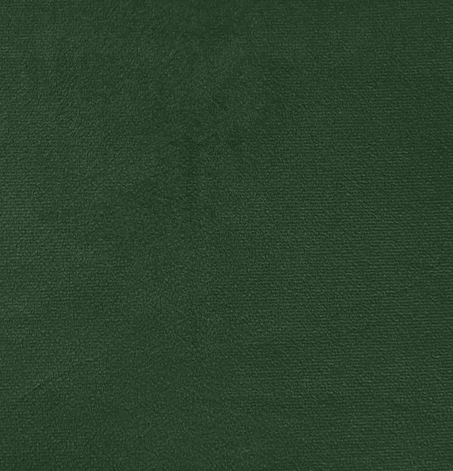 image 1 of Luxury Enhanced Living Green Velvet, Supersoft, Blackout, Thermal Pair of Curtains with Eyelet Top - 66 x 72 inch (168x183cm)