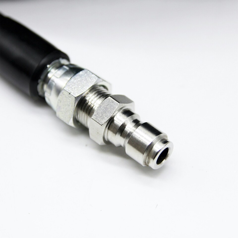 image 1 of Heavy Duty 5/16" Pressure Washer Hose - 3/8" Male & Female Quick Release, 250 Bar/3750 PSI Rated Black | 20m