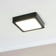 image 3 of ValueLights Lacey Black Square IP44 Bathroom Flush or Recessed Integrated LED Ceiling Light