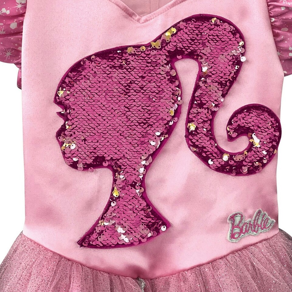 image 1 of Barbie Girls Princess Costume - Pink - 7-8 Years 7